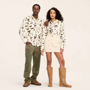 Woolrich Target S, M, XL, LT, XLT, XXL Bird Motif Lng Sleeve ButtonDown Shirt